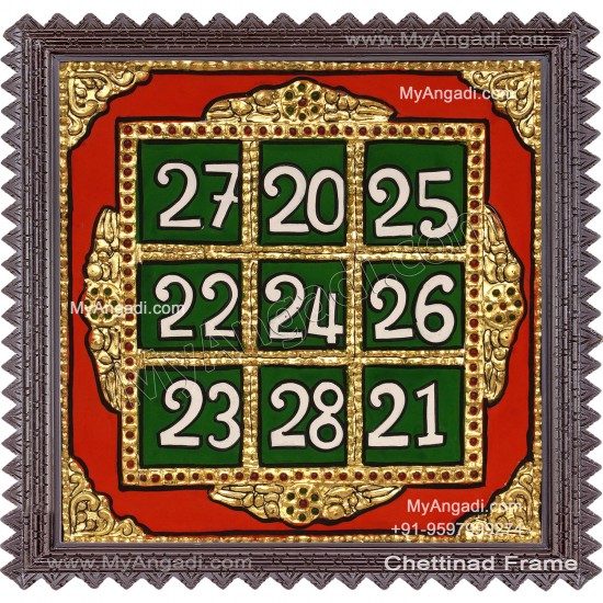 Kubera Yantra Tanjore Painting