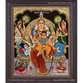Raja Rajeshwari Tanjore Painting