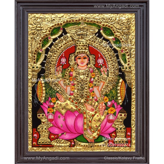 Aiswarya Lakshmi Tanjore Painting