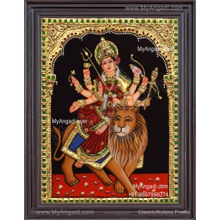 Durga Devi Tanjore Painting