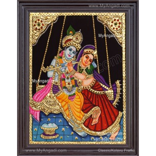 Radha Krishna Tanjore Paintings