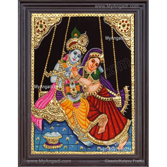 Radha Krishna Tanjore Paintings