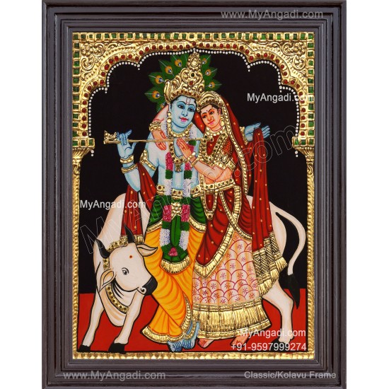 Radha Krishna Tanjore Paintings