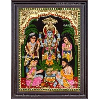 Sathyanarayana Tanjore Painting