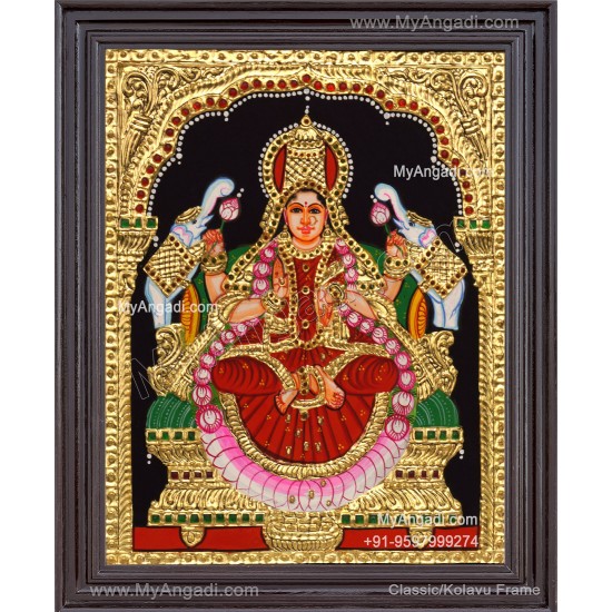 Gajalakshmi Tanjore Painting