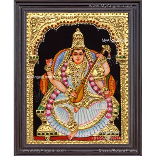 Saraswathi Tanjore Painting