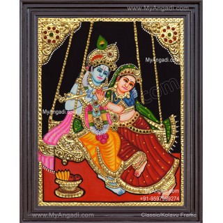 Radha Krishna Tanjore Paintings