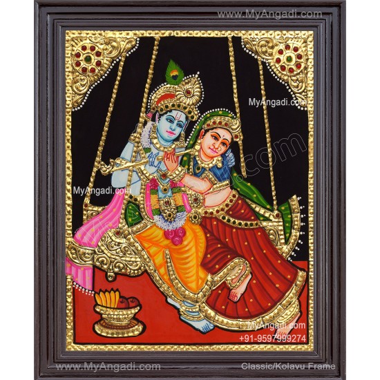 Radha Krishna Tanjore Paintings