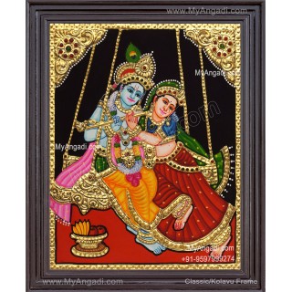 Radha Krishna Tanjore Paintings