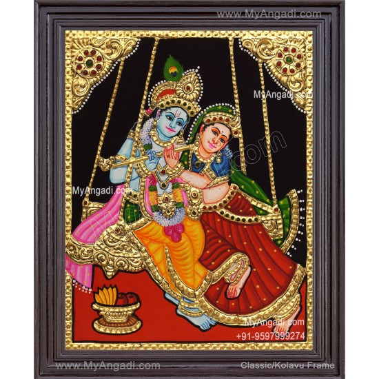 Radha Krishna Tanjore Paintings