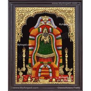 Adhi Parasakthi Amman Tanjore Painting