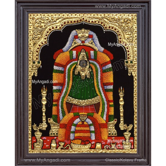 Adhi Parasakthi Amman Tanjore Painting