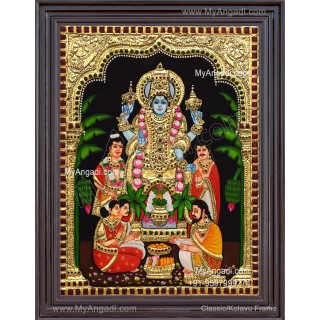 Sathyanarayana Tanjore Painting