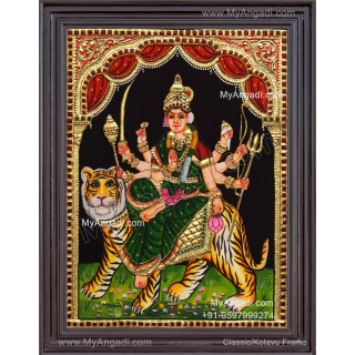 Durga Devi Tanjore Painting