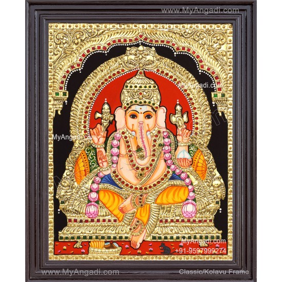 Ganesha Tanjore Painting