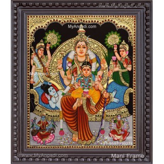 Raja Rajeshwari Tanjore Painting