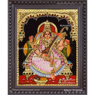 Saraswathi Tanjore Painting