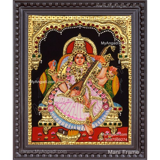 Saraswathi Tanjore Painting
