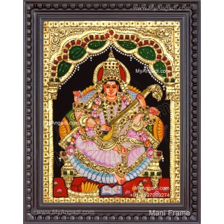 Saraswathi Tanjore Painting