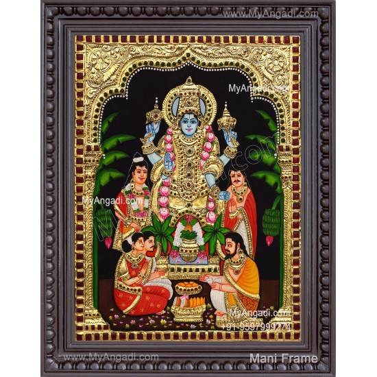 Sathyanarayana Tanjore Painting