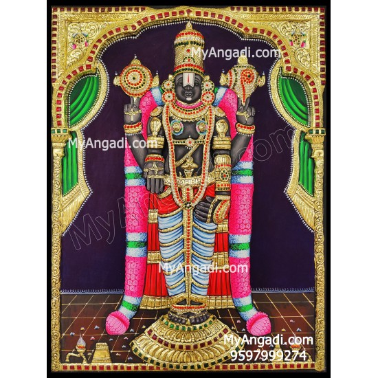 3D Perumal Tanjore Painting