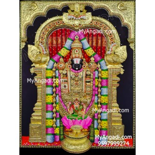 3D Balaji Lakshmi Tanjore Painting