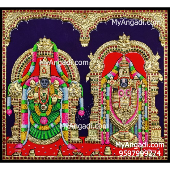 3D Balaji Thayar Tanjore Painting