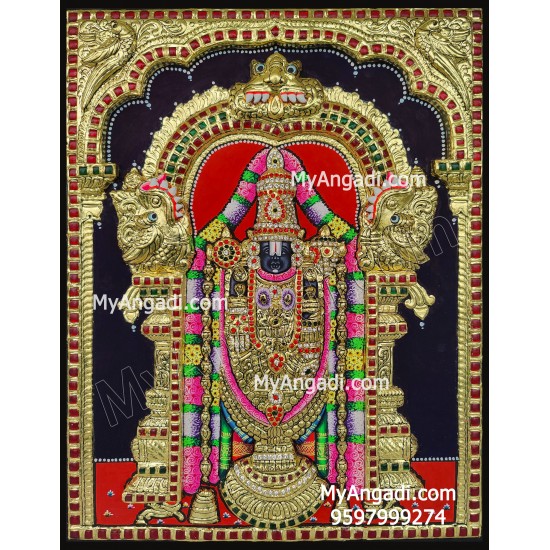 Balaji 3d Tanjore Painting