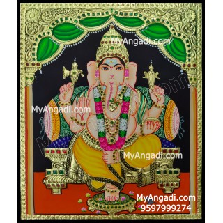 Ganesha Tanjore Painting