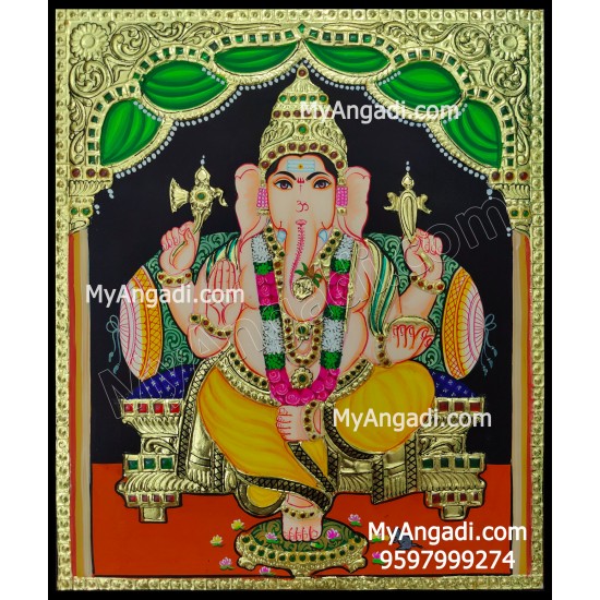 Ganesha Tanjore Painting Ganesha Tanjore Painting