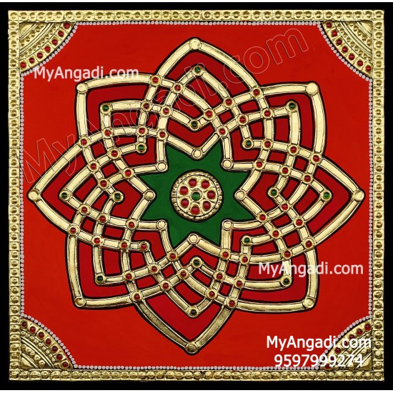 Aiswarya Kolam Tanjore Painting Aiswarya Kolam Tanjore Painting