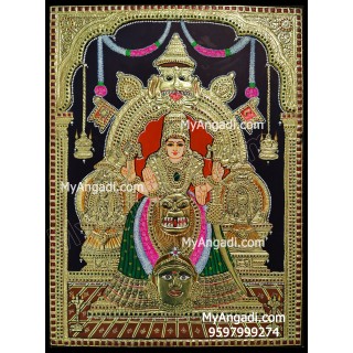 Kollur Mookambikai Amman Tanjore Painting