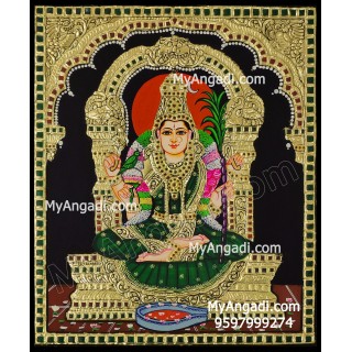 Kamatchi Amman Tanjore Painting