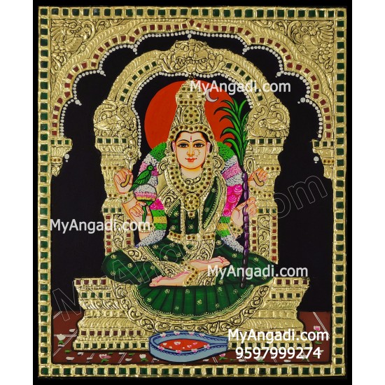 Kamatchi Amman Tanjore Painting Kamatchi Amman Tanjore Painting