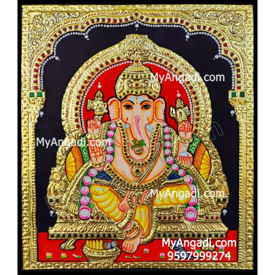 Ganesha Tanjore Painting Ganesha Tanjore Painting