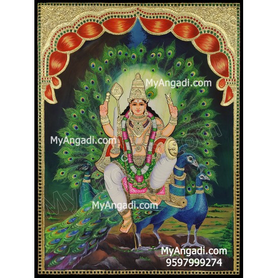 Murugar Tanjore Painting Murugar Tanjore Painting
