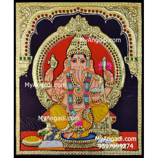 Ganesha Tanjore Painting