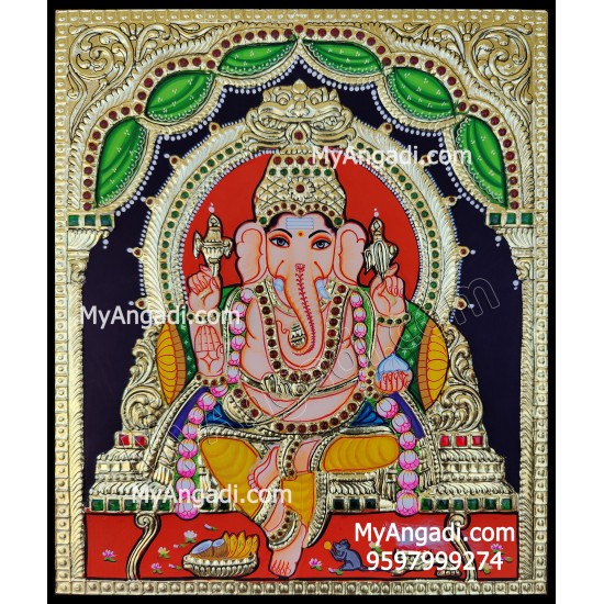 Ganesha Tanjore Painting Ganesha Tanjore Painting