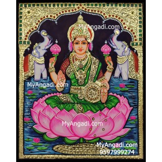 Gajalakshmi Tanjore Painting