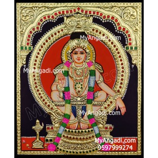 Aiyyappan Tanjore Painting, Iyyappan Tanjore Painting