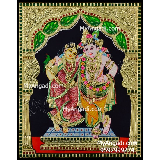 Radha Krishna Tanjore Painting