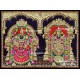 Balaji and Thaayar Tanjore Painting