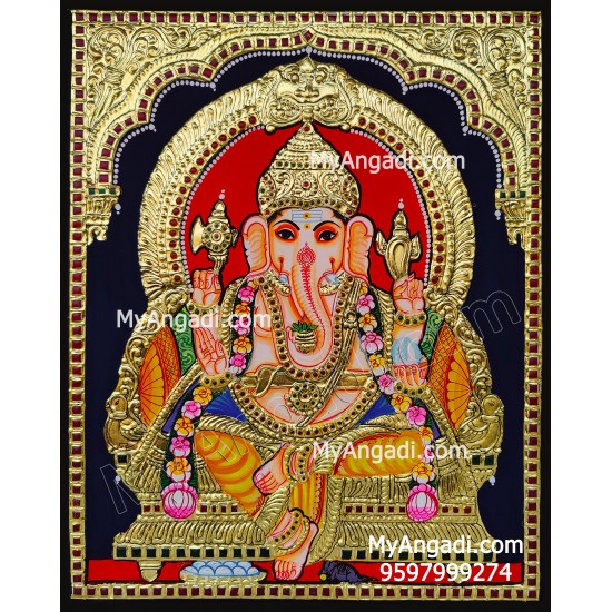 Ganesha Tanjore Painting Ganesha Tanjore Painting