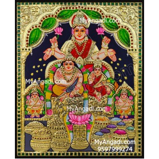 Kuber Lakshmi Tanjore Painting