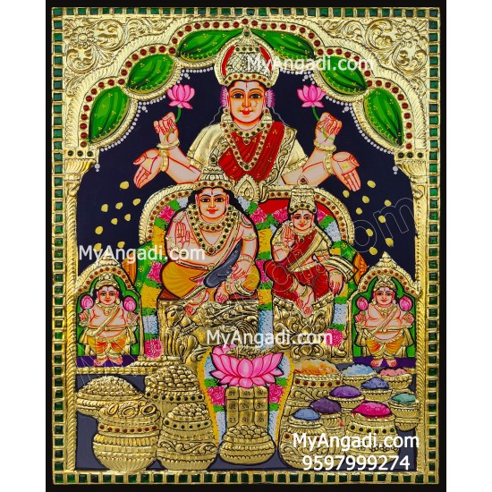 Kuber Lakshmi Tanjore Painting Kuber Lakshmi Tanjore Painting