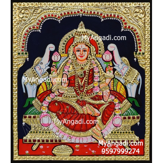 Gajalakshmi Tanjore Painting