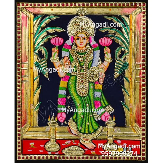 Grahalakshmi Tanjore Painting
