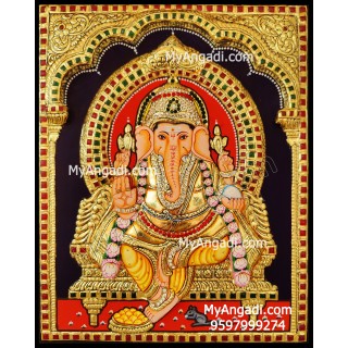 3D Ganesha Tanjore Painting