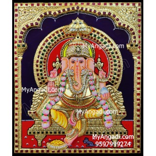 3D Ganesha Tanjore Painting