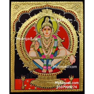 Iyyappa Swamy Tanjore Painting